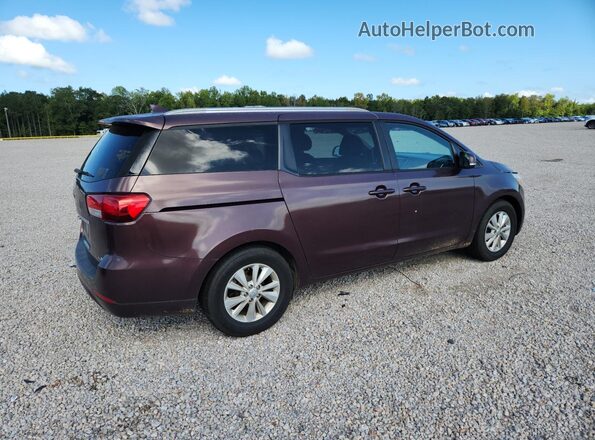 KNDMB5C13H6267431 2017 KIA SEDONA Бордовый Задняя правая четверть