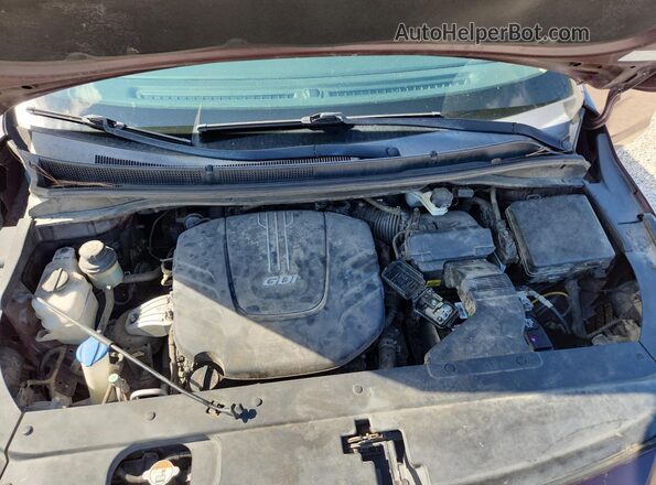 KNDMB5C13H6267431 2017 KIA SEDONA Бордовый Вид подкапотного пространства