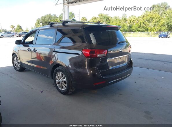 KNDMB5C13H6270314 2017 KIA SEDONA Brown Rear left