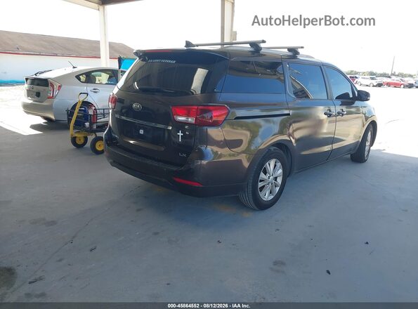 KNDMB5C13H6270314 2017 KIA SEDONA Brown Rear right