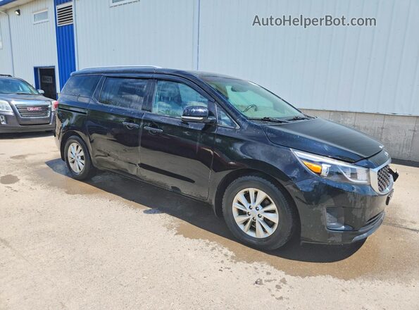 KNDMB5C13H6342967 2017 KIA SEDONA Black Delantero derecho