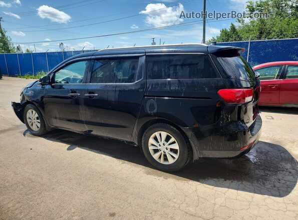 KNDMB5C13H6342967 2017 KIA SEDONA Black Trasero izquierdo
