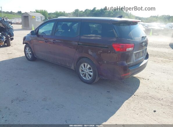KNDMB5C13J6348595 2018 KIA SEDONA Maroon Tył lewy