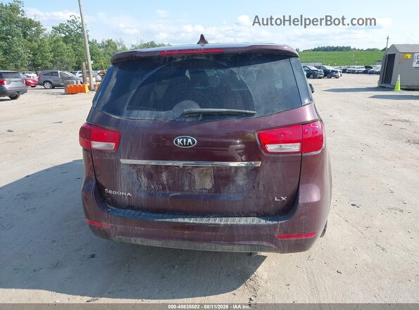 KNDMB5C13J6348595 2018 KIA SEDONA Maroon 
