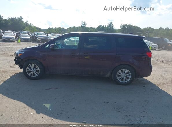 KNDMB5C13J6348595 2018 KIA SEDONA Maroon Widok wnętrza 360 stopni
