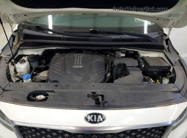 KNDMB5C14G6114359 2016 KIA SEDONA White Widok komory silnika