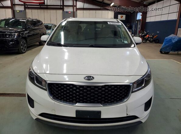 KNDMB5C14G6114359 2016 KIA SEDONA White Widok z przodu