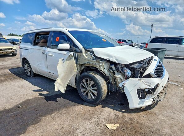 KNDMB5C14G6158085 2016 KIA SEDONA White Przód prawy