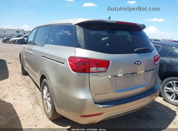 KNDMB5C14H6227987 2017 KIA SEDONA Beige Rear left