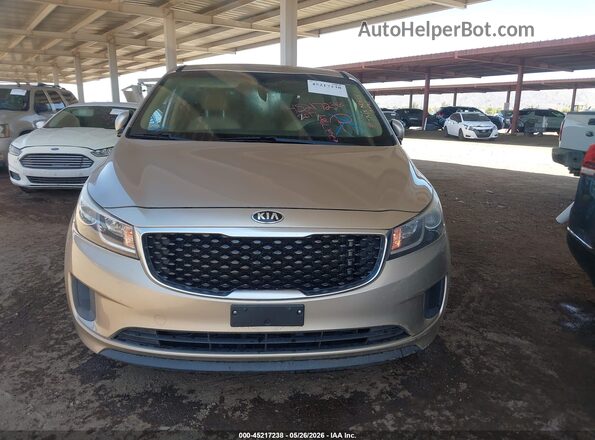 KNDMB5C14H6227987 2017 KIA SEDONA Beige Instrument cluster view
