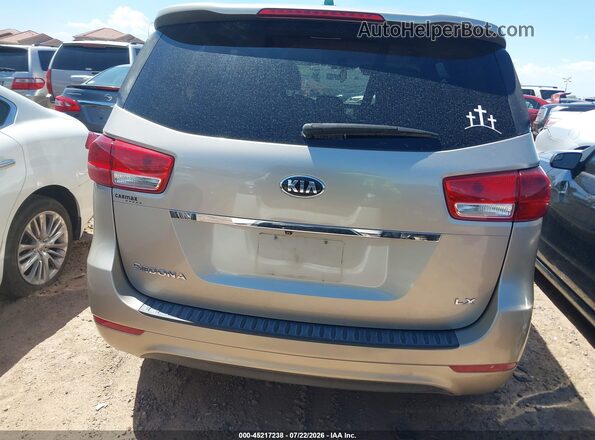 KNDMB5C14H6227987 2017 KIA SEDONA Beige 