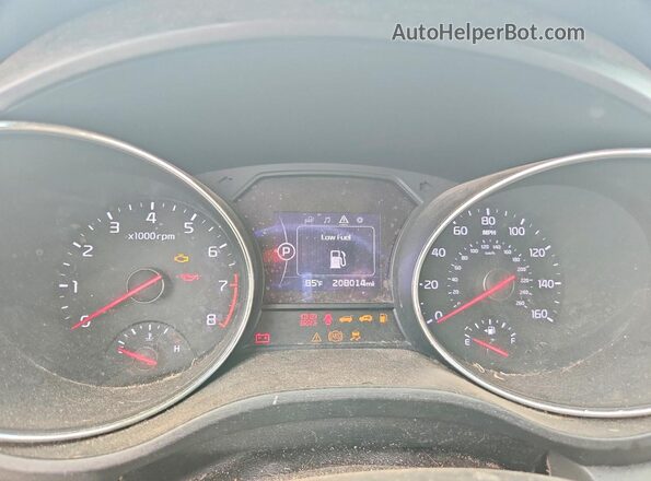 KNDMB5C14H6251898 2017 KIA SEDONA Silver Вид щитка приладів