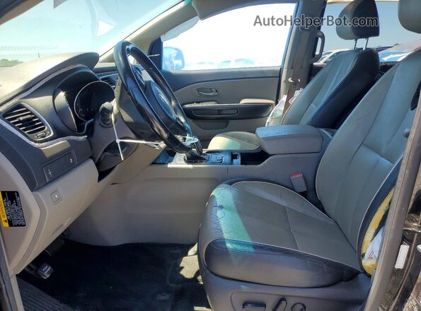 KNDMB5C14H6252761 2017 KIA SEDONA Black Vista interior delantera