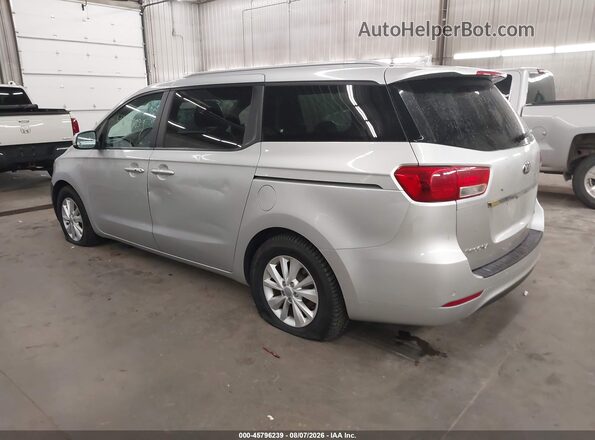 KNDMB5C14H6279720 2017 KIA SEDONA Серебряный Задняя левая четверть