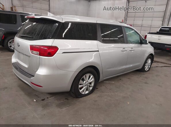 KNDMB5C14H6279720 2017 KIA SEDONA Серебряный Задняя правая четверть