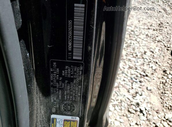 KNDMB5C15G6092095 2016 KIA SEDONA Black VIN sticker view