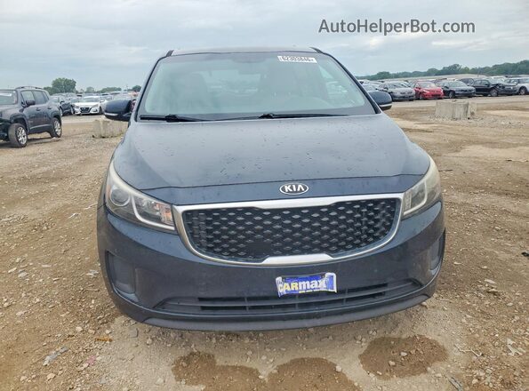KNDMB5C15G6127993 2016 KIA SEDONA Gray Вид спереду