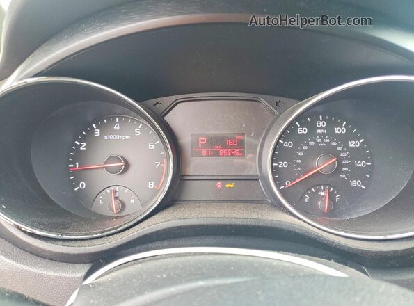 KNDMB5C15G6127993 2016 KIA SEDONA Gray Вид щитка приладів