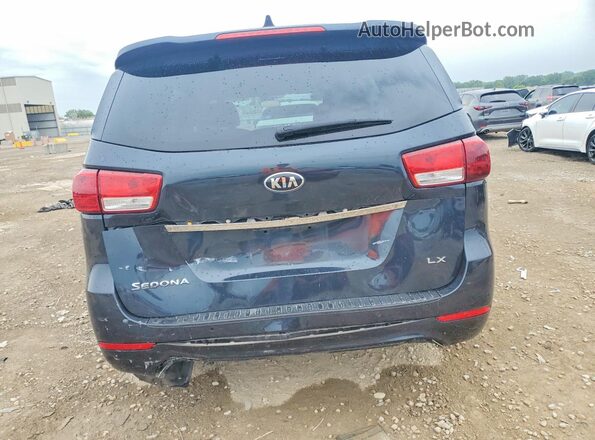 KNDMB5C15G6127993 2016 KIA SEDONA Gray Вид ззаду