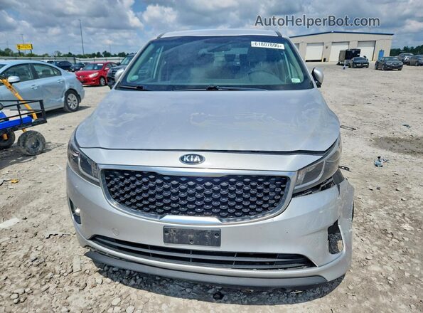 KNDMB5C15G6202823 2016 KIA SEDONA Silver Widok z przodu