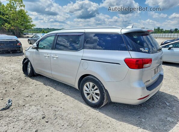 KNDMB5C15G6202823 2016 KIA SEDONA Silver Tył lewy
