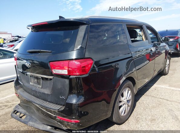 KNDMB5C15G6215006 2016 KIA SEDONA Black Задня права чверть