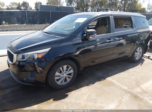 KNDMB5C15G6215006 2016 KIA SEDONA Black Передня ліва чверть