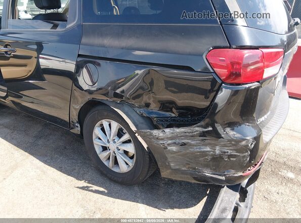 KNDMB5C15G6215006 2016 KIA SEDONA Black Вид спереду