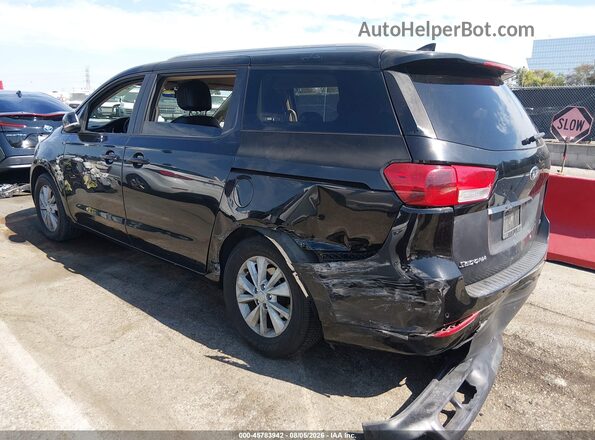 KNDMB5C15G6215006 2016 KIA SEDONA Black Задня ліва чверть