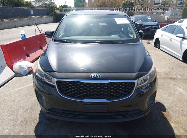 KNDMB5C15G6215006 2016 KIA SEDONA Black Вид щитка приладів