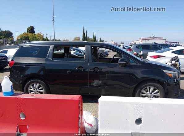 KNDMB5C15G6215006 2016 KIA SEDONA Black Вид задньої частини салону