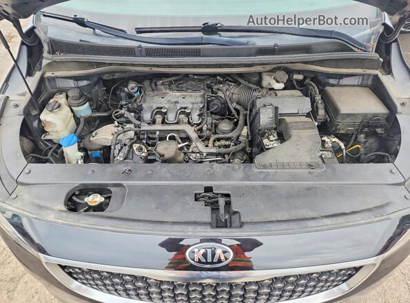 KNDMB5C15H6225892 2017 KIA SEDONA Black Engine compartment view