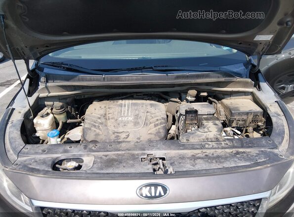 KNDMB5C15H6314250 2017 KIA SEDONA Brown Вид ззаду