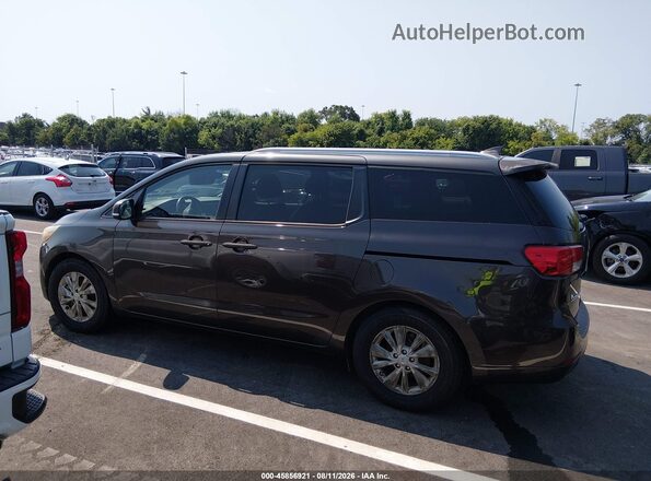 KNDMB5C15H6314250 2017 KIA SEDONA Brown Панорамний вид салону 360°