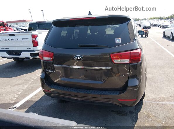 KNDMB5C15H6314250 2017 KIA SEDONA Brown 