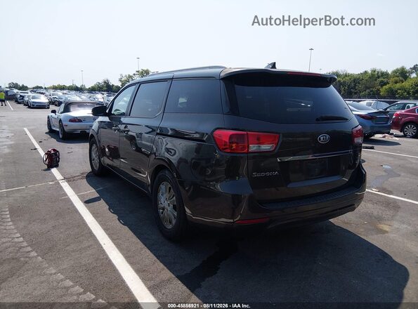 KNDMB5C15H6314250 2017 KIA SEDONA Brown Задня ліва чверть
