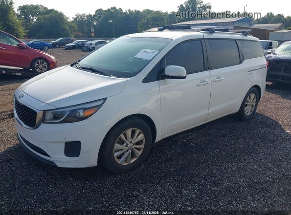 KNDMB5C15J6376396 2018 KIA SEDONA White Vista tres cuartos delantera izquierda
