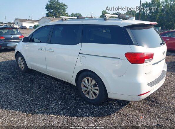 KNDMB5C15J6376396 2018 KIA SEDONA White Trasero izquierdo