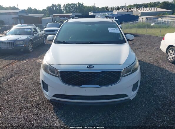 KNDMB5C15J6376396 2018 KIA SEDONA White Vista del cuadro de instrumentos