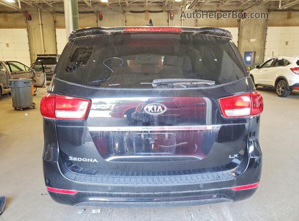 KNDMB5C16G6085933 2016 KIA SEDONA Black Rear view