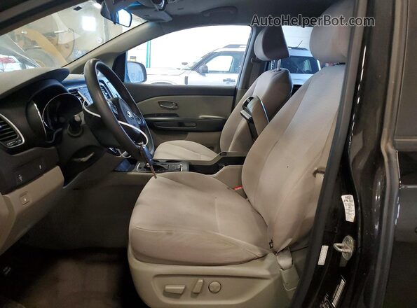 KNDMB5C16G6085933 2016 KIA SEDONA Black Front interior view