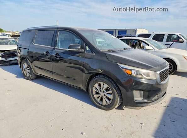KNDMB5C16G6163546 2016 KIA SEDONA Black Przód prawy