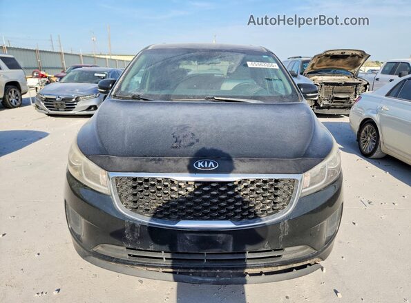 KNDMB5C16G6163546 2016 KIA SEDONA Black Widok z przodu