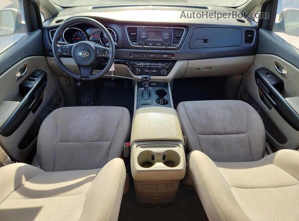 KNDMB5C16G6163546 2016 KIA SEDONA Black Widok deski rozdzielczej