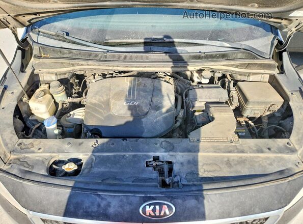 KNDMB5C16G6163546 2016 KIA SEDONA Black Widok komory silnika