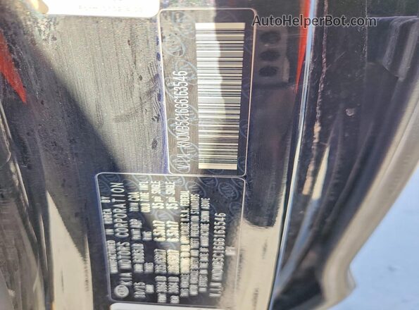 KNDMB5C16G6163546 2016 KIA SEDONA Black Widok naklejki z numerem VIN