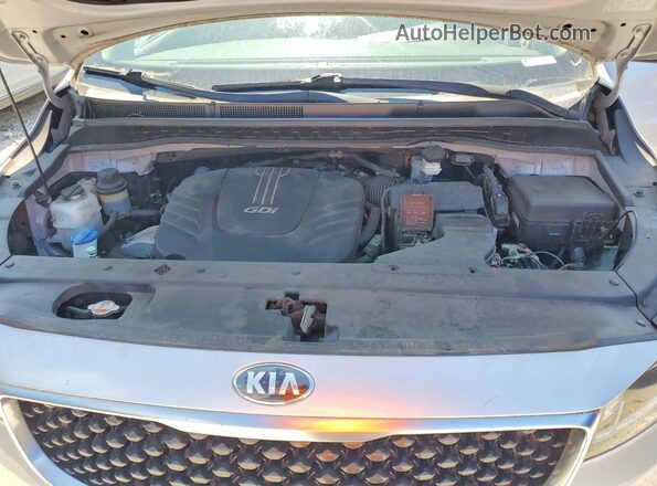 KNDMB5C16G6192366 2016 KIA SEDONA Silver Engine compartment view