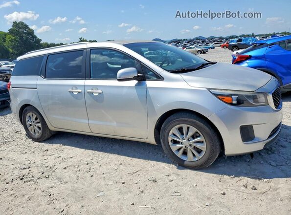 KNDMB5C16G6192366 2016 KIA SEDONA Silver Front right