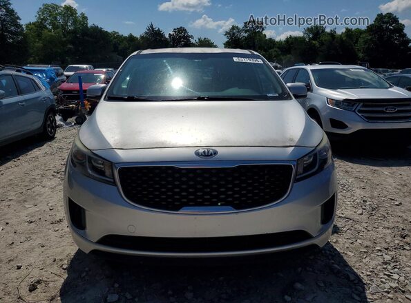 KNDMB5C16G6192366 2016 KIA SEDONA Silver Front view