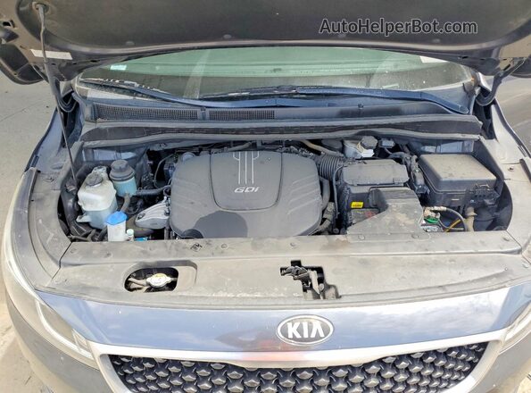 KNDMB5C16G6215662 2016 KIA SEDONA Gray Engine compartment view